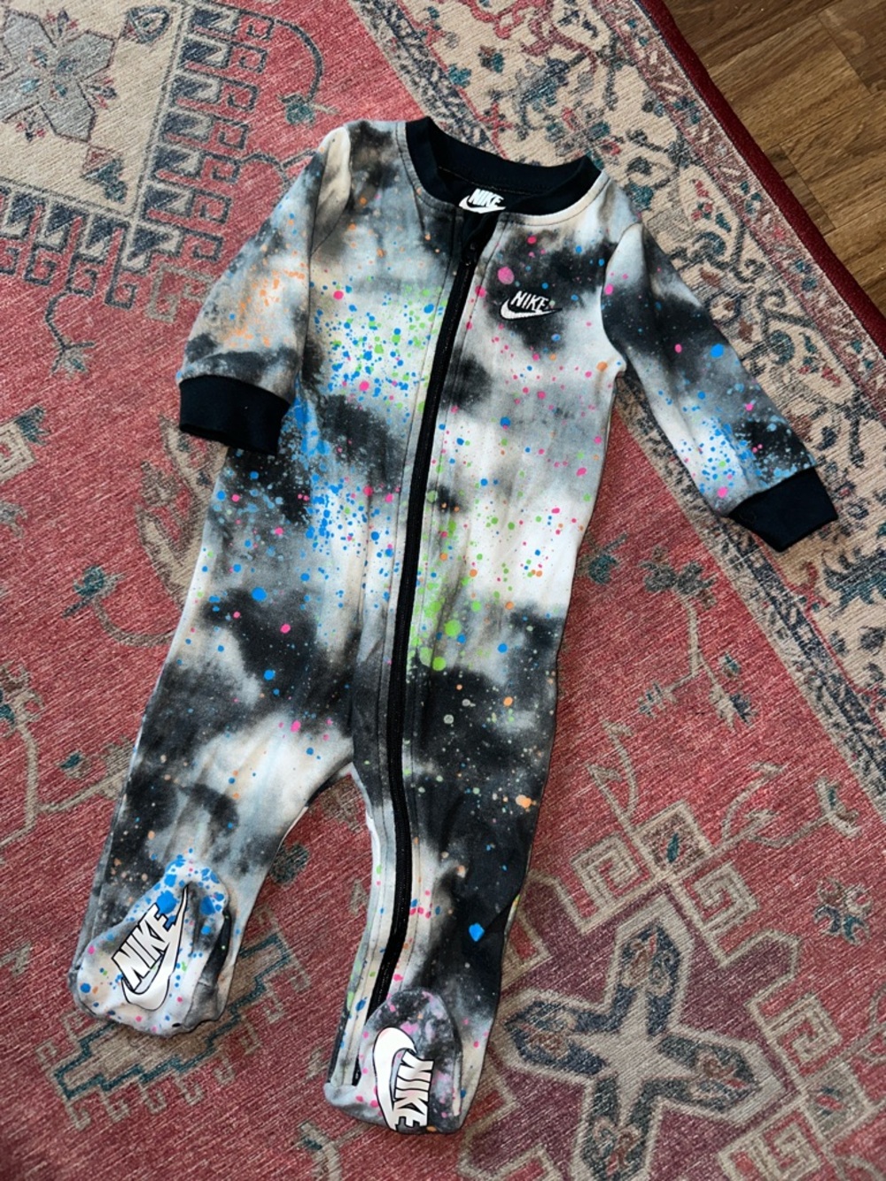 6 month Nike Tie-Dye Footed Pajama